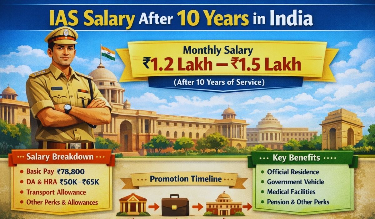 IAS Salary After 10 Years: Pay Scale, Allowances & Career Growth