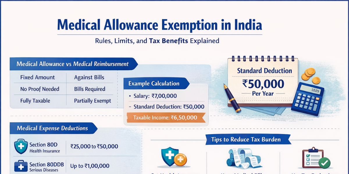 Medical Allowance Exemption in India – Rules, Limits, and Tax Benefits Explained