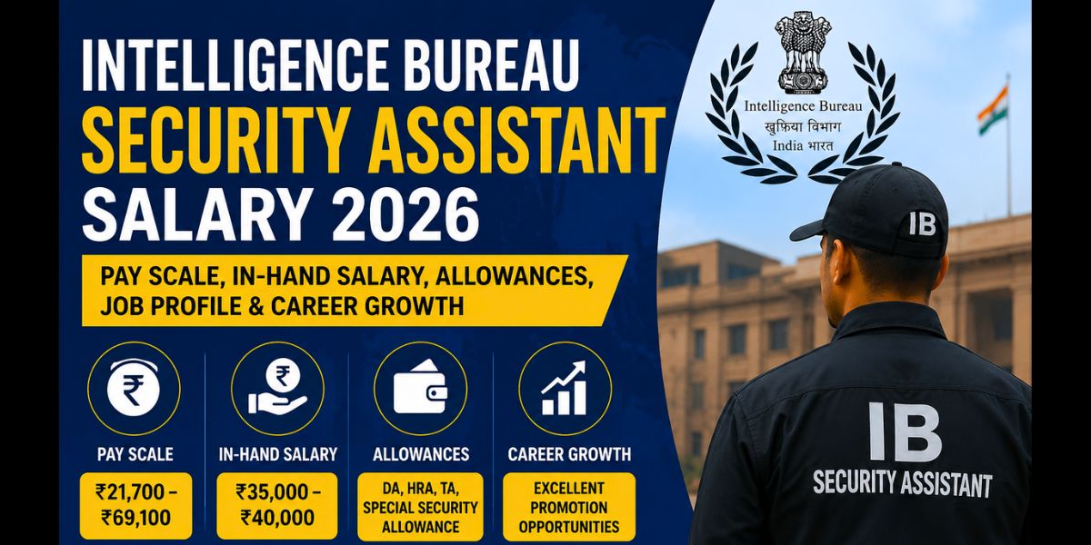 Intelligence Bureau Security Assistant Salary – In-Hand Pay