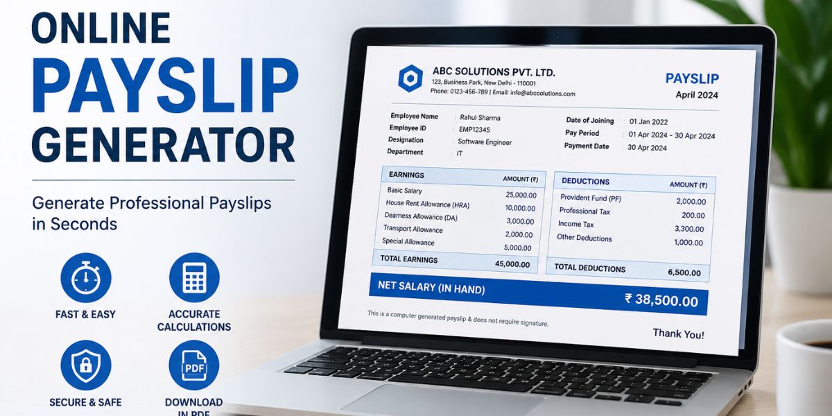 Online Payslip Generator: Easy, Accurate & Professional Salary Slip Creation
