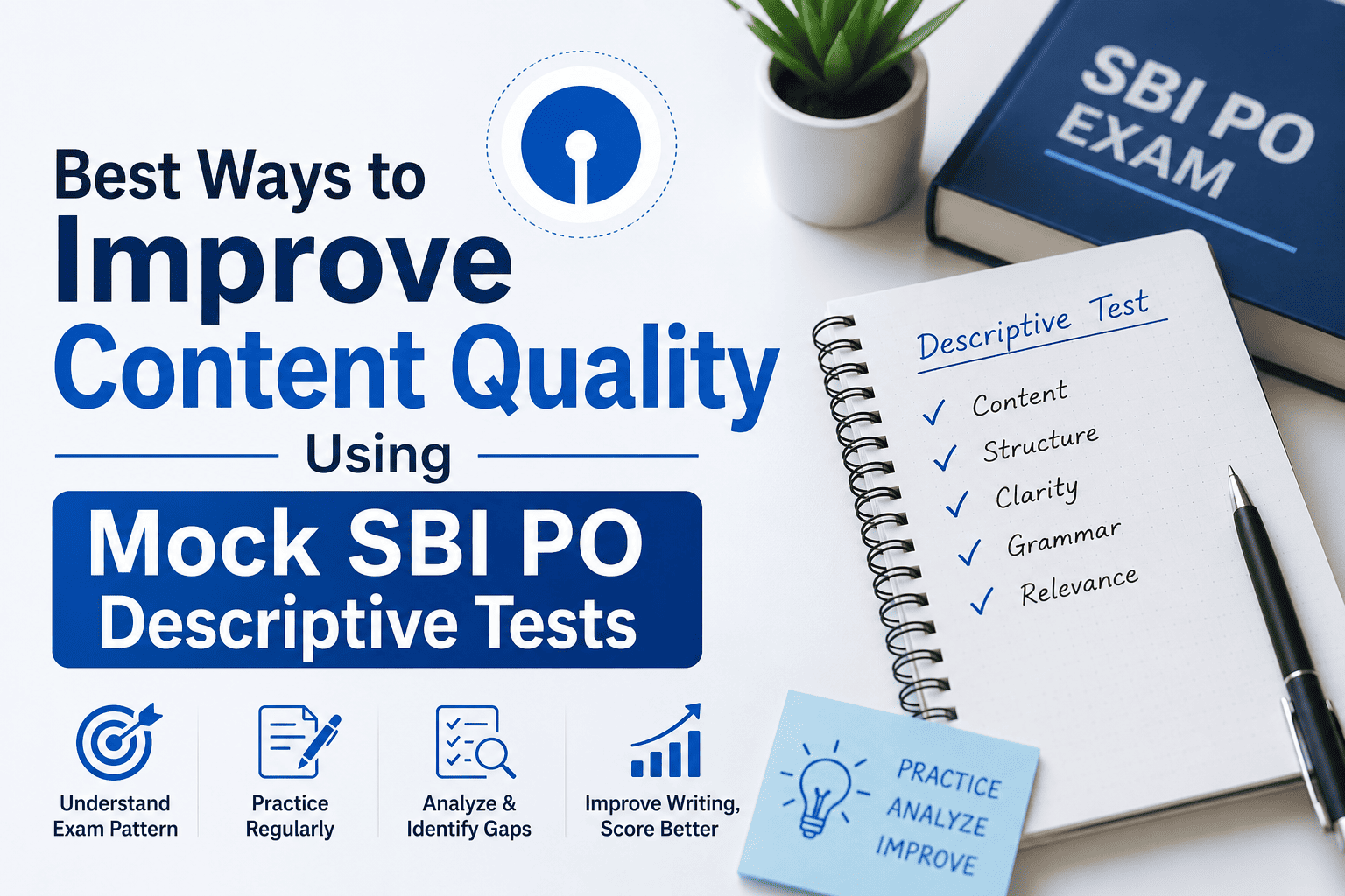Mock SBI PO Descriptive Tests
