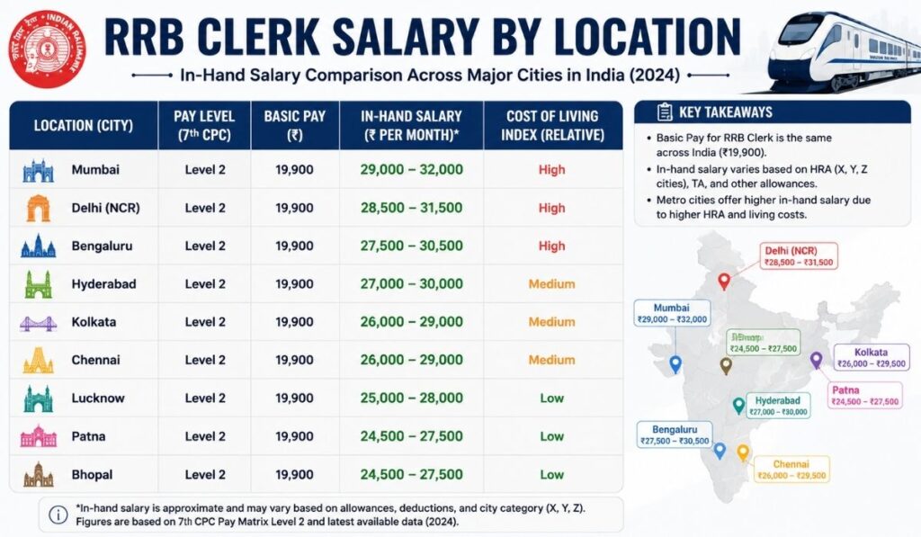 RRB Clerk Salary
