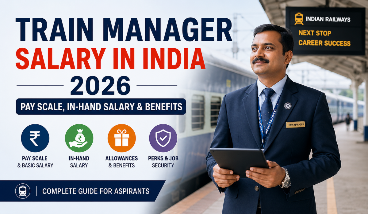 Train Manager Salary in India 2026: Pay Scale, In-Hand Salary & Benefits