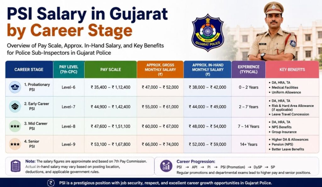 PSI Salary in Gujarat