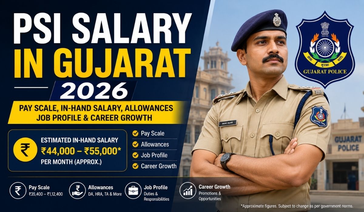 PSI Salary in Gujarat 2026: In-Hand Salary, Pay Scale, Allowances & Job Profile