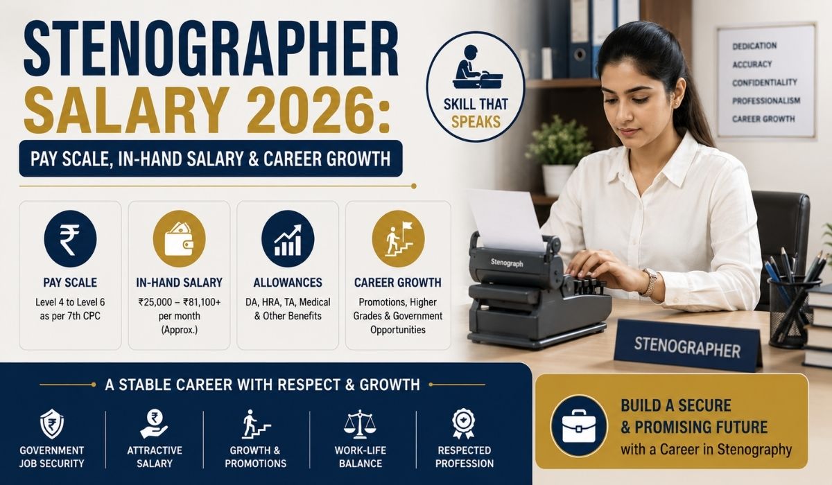 stenographer salary